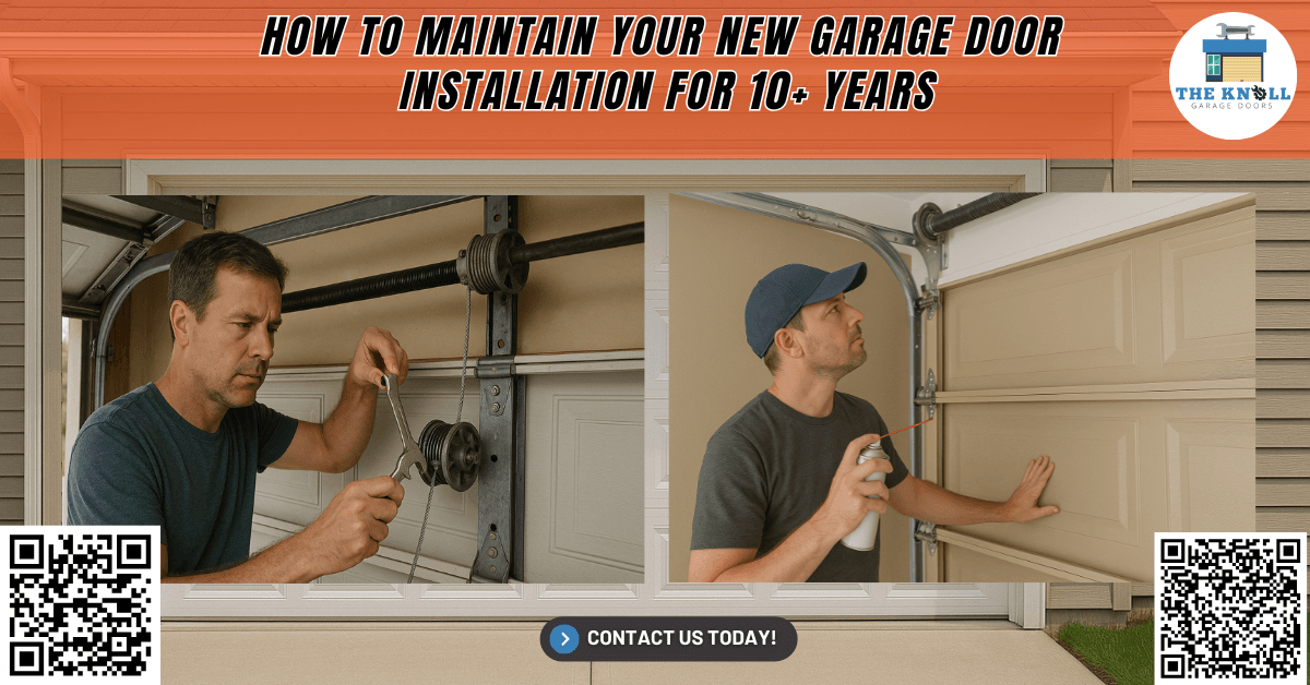 Tips & Guides 21 How to Maintain Your New Garage Door Installation for 10+ Years - The Knoll Garage Doors