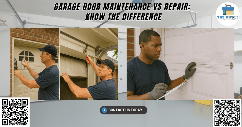 Garage Door Maintenance vs Repair: Know the Difference 1 Garage Door Maintenance vs Repair: Know the Difference