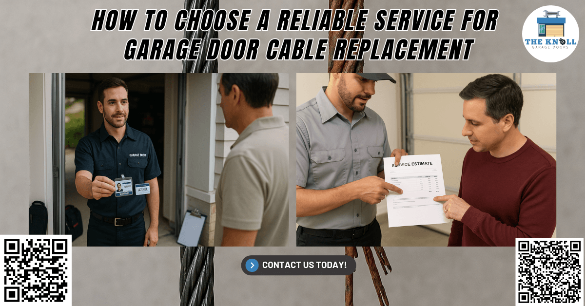 Tips & Guides 23 Why You Should Never Ignore a Broken Garage Door Cable - The Knoll Garage Doors