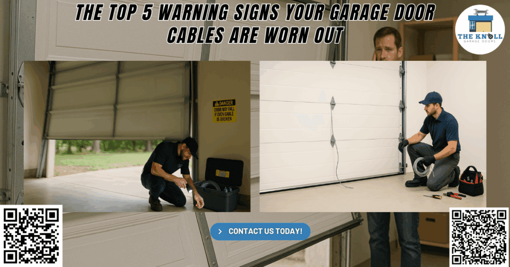 The Top 5 Warning Signs Your Garage Door Cables Are Worn Out 1 The Top 5 Warning Signs Your Garage Door Cables Are Worn Out - The Knoll Garage Doors