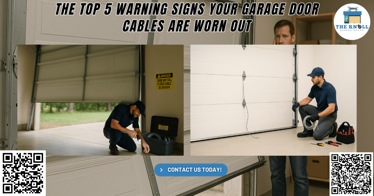 Tips & Guides 17 The Top 5 Warning Signs Your Garage Door Cables Are Worn Out - The Knoll Garage Doors