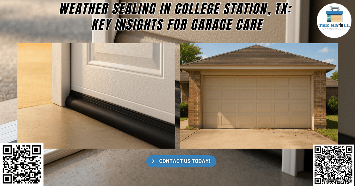 Tips & Guides 13 Weather Sealing in College Station, TX: Key Insights for Garage Care - The Knoll Garage Doors
