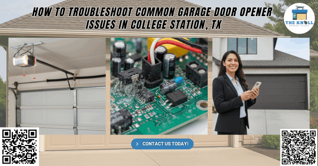 How to Troubleshoot Common Garage Door Opener Issues in College Station, TX - The Knoll Garage Doors